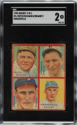 1935 R321 Goudey "4-in-1" Babe Ruth SGC GOOD 2