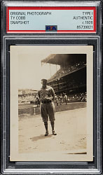 Circa 1928 Ty Cobb Original Snapshot Photograph PSA/DNA Type I