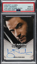 2006 Rittenhouse X-Men The Last Stand Autograph Hugh Jackman PSA MINT 9 with NM-MT 8 Signature