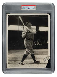 Circa 1930 Babe Ruth Oriole Park Original Baltimore Evening Sun Photograph PSA/DNA Type I