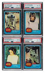 1977 Topps "Star Wars" First Series PSA-Graded Complete Set (66) - All NM-MT 8!