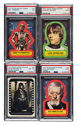 1977 Topps "Star Wars" Stickers PSA-Graded Complete Set (55)