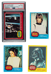 1977 Topps "Star Wars" Collection (264 cards, 38 stickers) Including Partial Set (157/330)