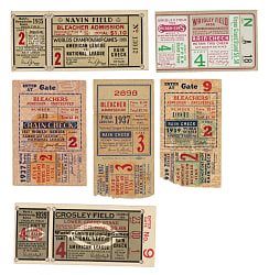 1935 to 1939 World Series Ticket Stub Collection (6) Including Hank Greenberg Home Run