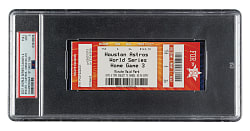 2021 Houston Astros (vs. Atlanta Braves) World Series Game 6 Full Ticket PSA MINT 9 - Braves Fourth Championship