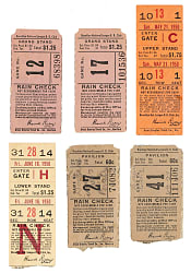 1950 Brooklyn Dodgers Ebbets Field Ticket Stub Collection (15) - All Games Featuring Jackie Robinson!