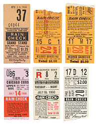 1950 Brooklyn Dodgers Road-Game Ticket Stub Collection (14) - All Games Featuring Jackie Robinson!