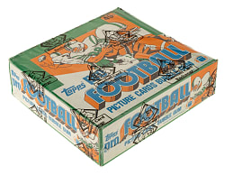 1981 Topps Football Unopened Cello Box (24 Packs) - BBCE - Joe Montana Rookie Year