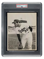 Circa 1960s Sandy Koufax Original Wide World Photos Photograph PSA/DNA Type I