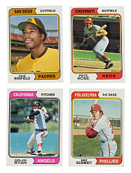 1974 Topps Complete Set (660) Plus Traded Series (44) and Team Checklists (24)