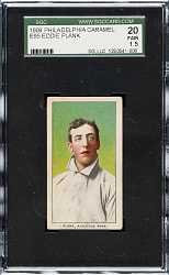 1909 E95 Philadelphia Caramel Eddie Plank SGC FAIR 20