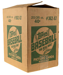 1987 Topps Original Wax Case (20 Unopened Boxes)