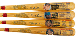 Hall of Fame Single-Signed Cooperstown Bat Collection (9) Including Duke Snider, Pee Wee Reese, and Carl Yastrzemski