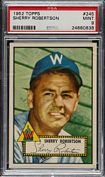 1952 Topps #245 Sherry Robertson PSA MINT 9 - Highest Graded!