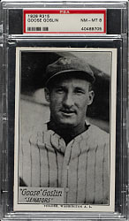 1928 R315 "Portraits and Action" Goose Goslin PSA NM-MT 8 - 1 of 3 - Highest Graded!