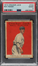 1914 E145 Cracker Jack #102 Ray Fisher PSA GOOD 2
