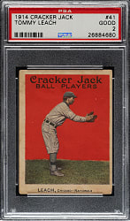 1914 E145 Cracker Jack #41 Thomas Leach PSA GOOD 2