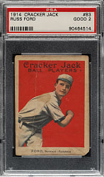 1914 E145 Cracker Jack #83 Russ Ford PSA GOOD 2