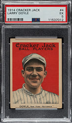 1914 E145 Cracker Jack #4 Larry Doyle PSA EX 5