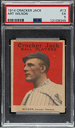 1914 E145 Cracker Jack #13 Art Wilson PSA EX 5