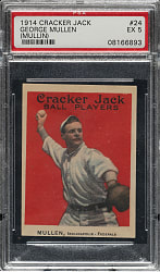 1914 E145 Cracker Jack #24 George Mullin PSA EX 5