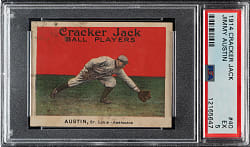 1914 E145 Cracker Jack #40 Jimmy Austin PSA EX 5