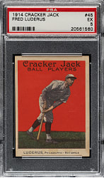 1914 E145 Cracker Jack #45 Fred Luderus PSA EX 5