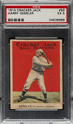 1914 E145 Cracker Jack #59 Harry Gessler PSA EX 5