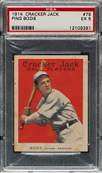 1914 E145 Cracker Jack #79 Ping Bodie PSA EX 5