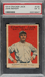 1914 E145 Cracker Jack #125 Bert Niehoff PSA EX 5