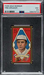 1911 T205 Gold Border Tris Speaker PSA VG+ 3.5