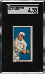 1909-1911 T206 White Border Tris Speaker Rookie SGC VG/EX+ 4.5