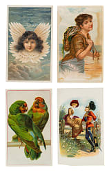 Nineteenth-Century "K" Arbuckle Coffee and 1930s Weber Baking Trade Cards Collection (180) Including Complete Set