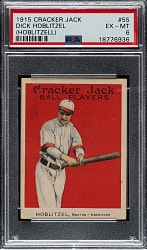 1915 E145 Cracker Jack #55 Dick Hoblitzell PSA EX-MT 6