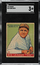 1933 R319 Goudey #181 Babe Ruth SGC VG 3