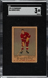 1951-1952 Parkhurst Hockey #66 Gordie Howe Rookie SGC VG 3