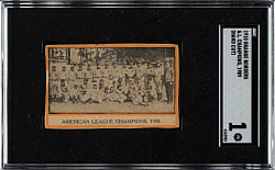 1910 "Orange Borders" American League Champions Detroit Tigers with Ty Cobb SGC POOR 1