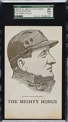 1909 W. W. Smith Postcards Honus Wagner "The Mighty Honus" SGC FAIR 20