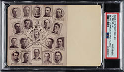 1906-1907 W601 Sporting Life Detroit Tigers Team Composite Postcard with Ty Cobb Rookie