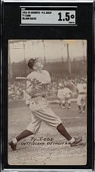 1926-1929 "Exhibit-Style Postcard-Back" Ty Cobb Detroit (Blank Back) SGC FAIR 1.5