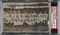 1907-1909 PC765 A.C. Dietsche Detroit Tigers Team Postcard with Ty Cobb PSA POOR 1