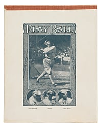 Circa 1919 Joe Jackson "Play Ball" Composition Notebook