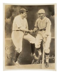 1927 Cigarros Trinidad And Brothers Premium Babe Ruth and Rogers Hornsby