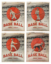 1926-1928 Baseball Pencil Tablet Cover Collection (10) Including Rogers Hornsby and Tris Speaker