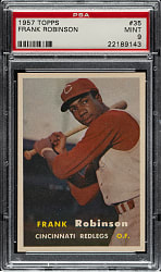 1957 Topps #35 Frank Robinson Rookie PSA MINT 9 - Highest Graded!