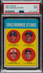 1963 Topps #537 Pete Rose Rookie PSA MINT 9