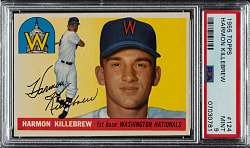 1955 Topps #124 Harmon Killebrew Rookie PSA MINT 9