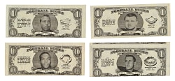 1962 Topps "Football Bucks" Complete Set (48)