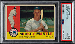 1960 Topps #350 Mickey Mantle PSA VG-EX 4