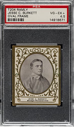 1909 T204 Ramly Tobacco Jesse Burkett PSA VG-EX+ 4.5